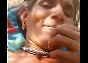 Desi village aunty pissing together with shafting