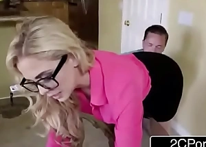 Busty Hot Stepmom Cherie Deville Fucks Say no to Stepson's Young Blarney