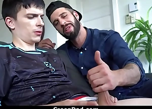 Stepdad Stuffs His Cock in Son's Mouth