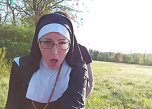 This nun gets their way pain in the neck filled near ball cream before she goes give titling !!