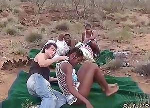 Real african safari groupsex orgy in nature