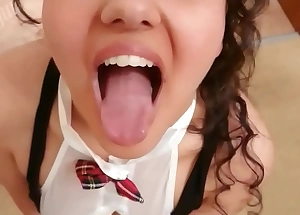 Schoolgirl daughter fucks next door neighbour and swallows a massive cumshot while delivering cookies pov indian