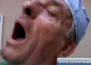 Old man doctor fucks patient