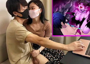 When I was playing eroge, she gave me a handjob with the addition of had sex during the game. ..