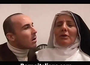 The italian nun slut does blowjob - il pompino della suora italiana milf