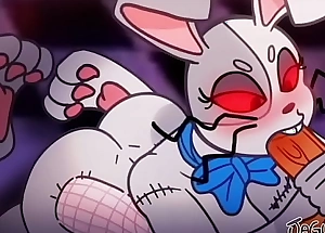 Vanny Cute Flossy Bunny Blowjob with an increment of Be captivated by Pussy - FNAF Moor Separation
