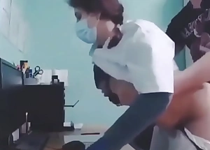 Doctor sex encircling his pasent in her clinic