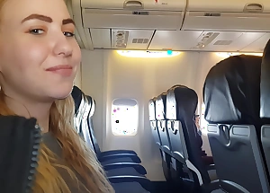 Public Airplane Handjob Together with Oral sex - Bella Mur