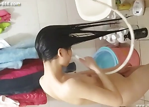 prying chinese girls bathing.***