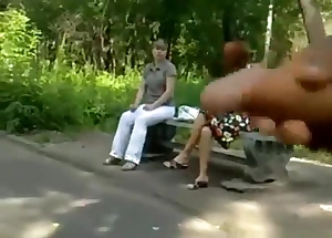 Mad russian guy jerks off hither public and annoys girls' compilation