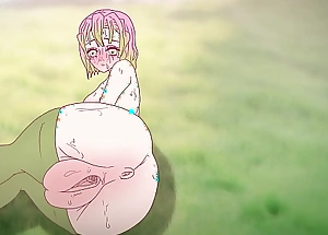 Mitsuri seduces with her tall pussy ! Porn cacodaemon slayer Hentai ( cartoon 2d ) hentai