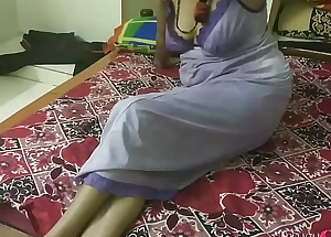 Telugu wife hulking blowjob in sexy nighty