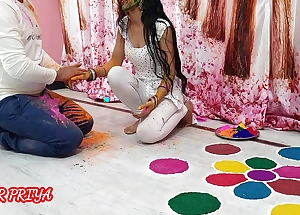 Holi special: Indian Priya had great fun with step fellow-clansman on the top of Holi occasion