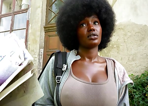 Czech Streets 152: Quickie with Cute Busty Black Unsubtle