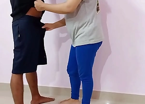 Desi XXX Nepali Indian bhabhi wake up daver and sex on every side him until creampie  Clear Hindi Realm of possibilities