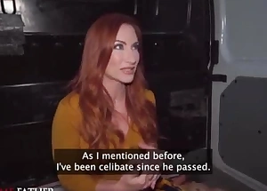 Forgive Me Father - Innocent widow redhead MILF first time with big dick hardcore sex sell for succeed in pick up