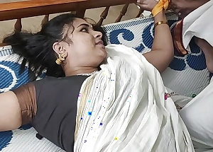 Vaishnavy kerala saree bdsm both hands and legs tied on both delete of bed and carrying out navel lick with lip lock hot romance by Sharun