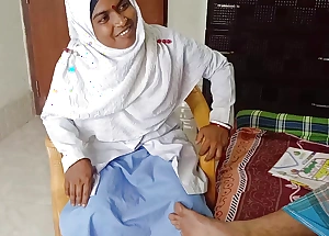 Bangladeshi Student Close to Her Teacher For Good mark