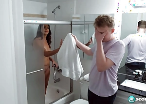 60-year-old Mallory Knight sucks and copulates the brush step-son