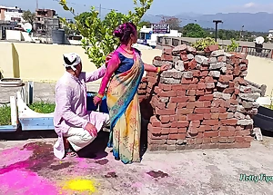 Sexy XXX Outdoor Screwing With My Friends Step Sister On Holi