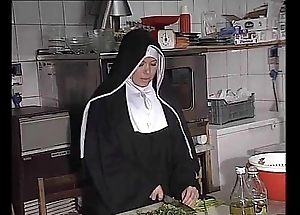 German nun fucked into ass in kitchen
