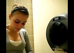 Legal age teenager self-pollution and withdraw from forth toilet wc