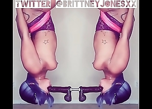 Brittney jones effectuation overhead their way have sexual intercourse swing.
